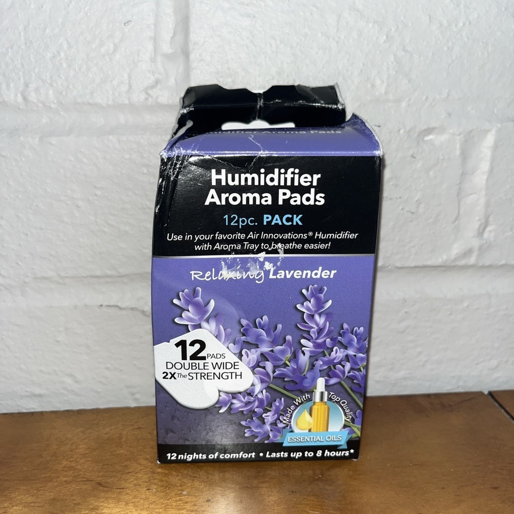 Air Innovations Humidifier Aroma Pads 12 Pads Double Wide Relaxing Lavender